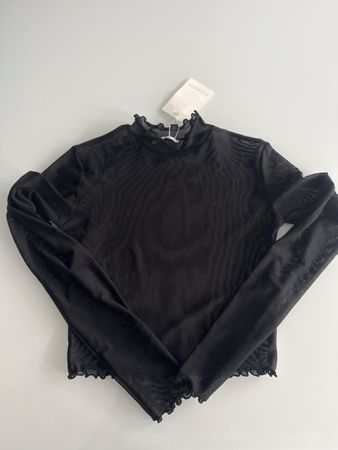 Haut transparent Pull&Bear noir taille XS neuf avec étiquett