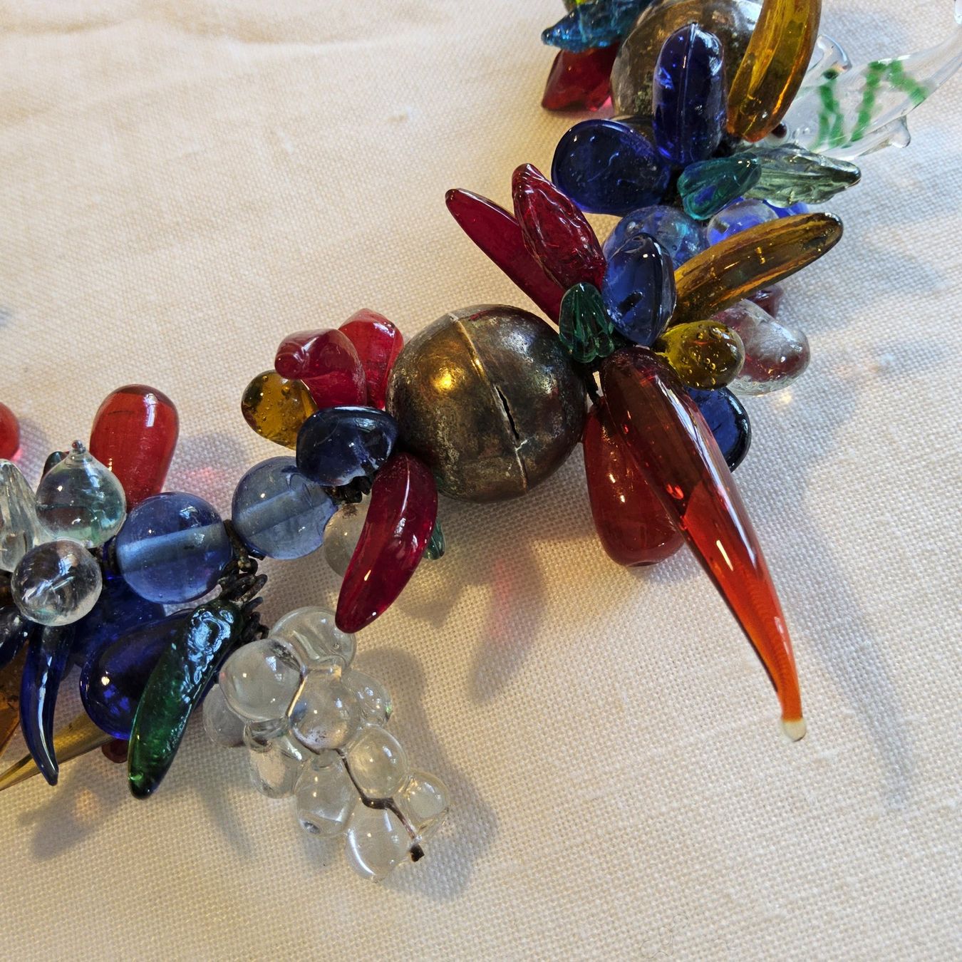 Catenine: Rare antike Glas Kette Collier ca 1940 – Usato da Zürich venduto da helsan 6