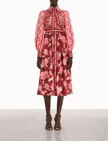 Zimmermann Silk Rare Elegant Midi Dress [Retail Price $1200]