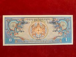 BHUTAN - 1 Ngultrum N.D. (1981) - Unzirkuliert / Non circulé