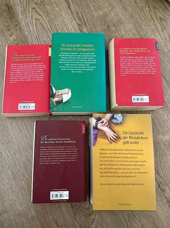 Libri: Die Wanderhure Band 1-5 – Usato da Erstfeld venduto da clan7.7 1