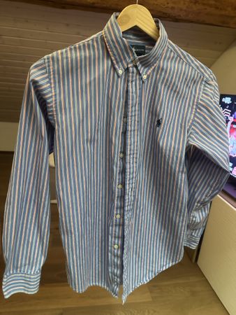 Chemise Lauren Ralph Lauren rayée bleu état neuf