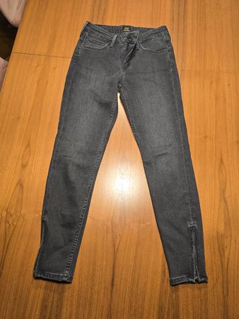 Lee Damenjeans Skinny schwarz Gr. 27/31 Reissverschluss