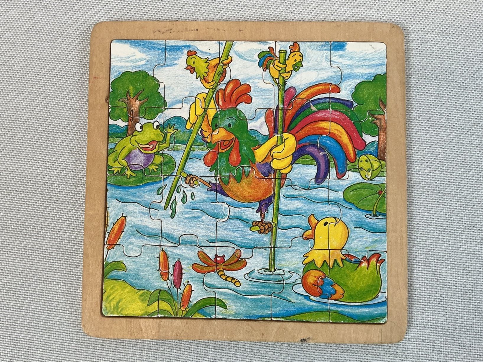 Puzzle: HOLZPUZZLE - Hahn auf Stelzen – Usato da Richterswil venduto da Restwert_Richterswil