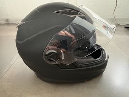 Motorradhelm schwarz