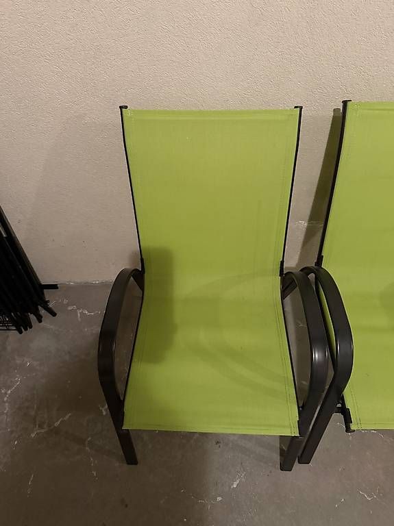 Sedie: 2 chaises de terrasse verte  – Usato da La Corbaz venduto da Fred666 2