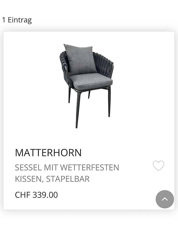Stühle: Denova Matterhorn Gartenstuhl x4 – Gebraucht aus Herrliberg von jil_y77h