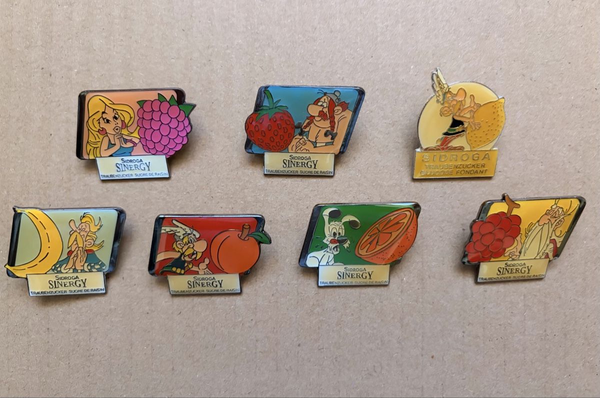 Placchette & Badge: Pin-Sammlung Sidroga Sinergy Asterix – Usato da Inkwil venduto da RetrOhyeah_Schweiz