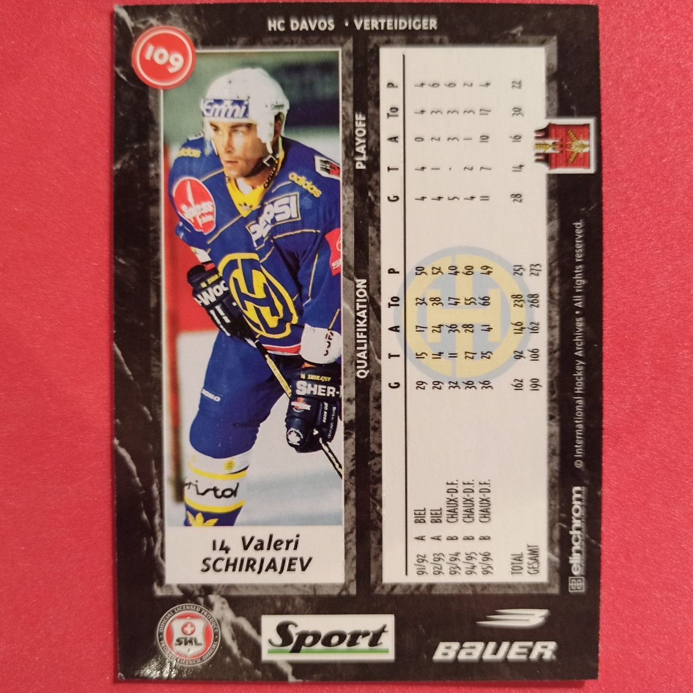Carte collezionabili: Valeri Schirjajev - HCD -1996/97 – Usato da Dübendorf venduto da kb86_MOVIE 1