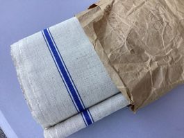 Tissage ancien  lin 12 m x 0.50 m. atelier de Grandson Vaud
