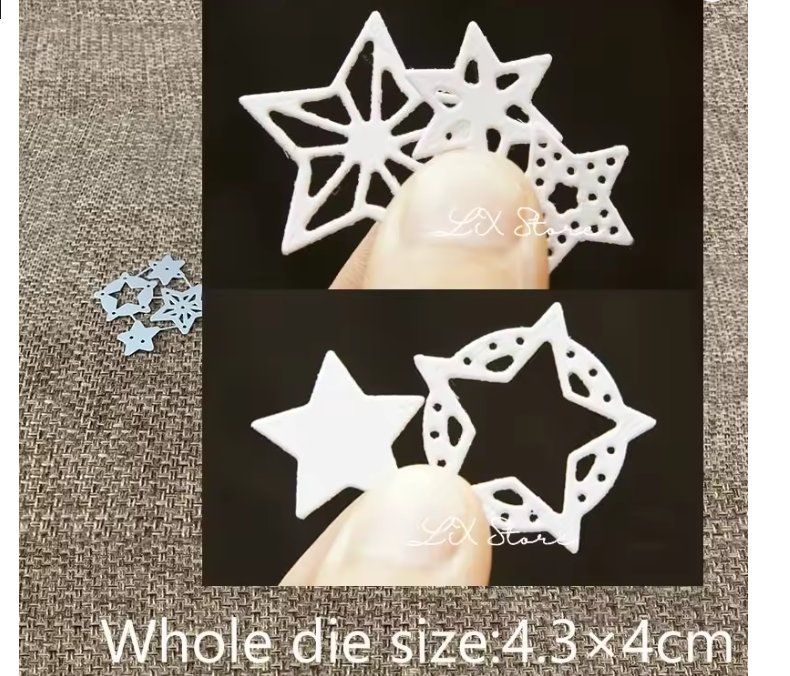 Sciablone: Neues Stanzschablonen-Set 4 kleine Sternchen – Nuovo e nell'imballaggio originale da Effretikon venduto da wenuss