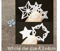 Neues Stanzschablonen-Set 4 kleine Sternchen