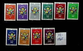 CENTRAFRIQUE  SÉRIE TIMBRES NEUFS** 1965 COTE 17 EUROS /U469