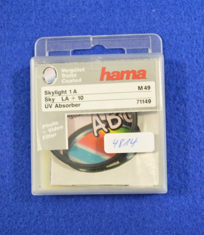4814 NEU!!! Hama Skylight 1A M49 LA+10 UV Absorber 71149 Kaufen auf