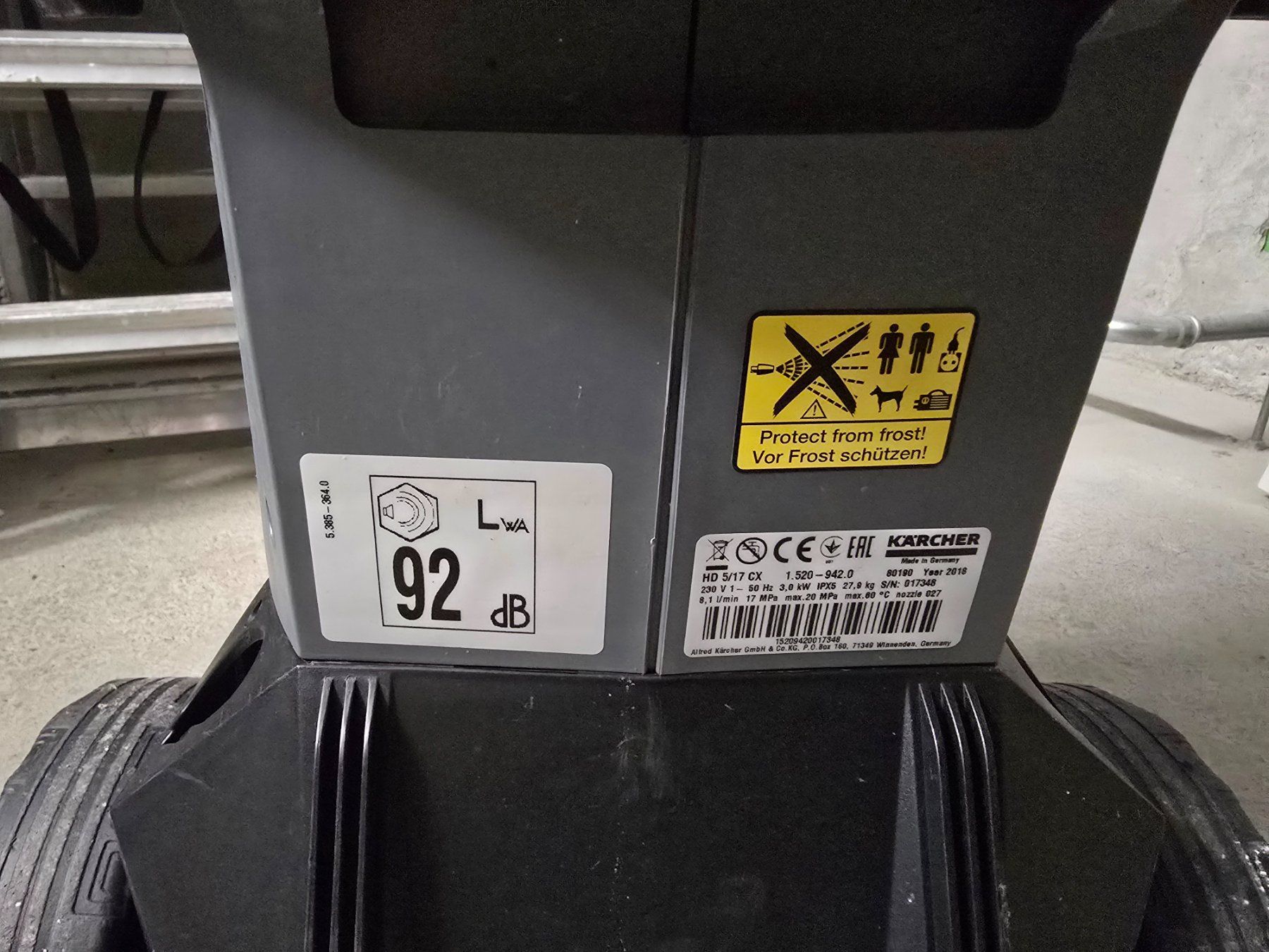 Kärcher Idropulitrici ad alta pressione: Kärcher HD 5/17 CX Plus – Usato da Breil/Brigels venduto da res_5m2n 4
