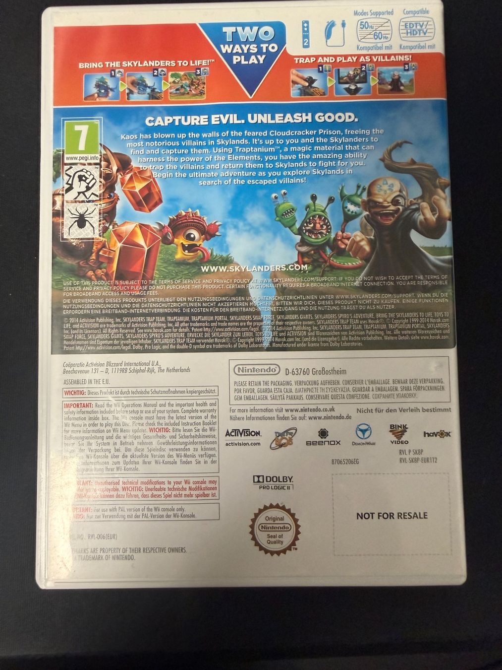 Nintendo Giochi: Skylanders Trap Team - Wii - Wii U – Usato da Pont-de-la-Morge venduto da Darfal 2