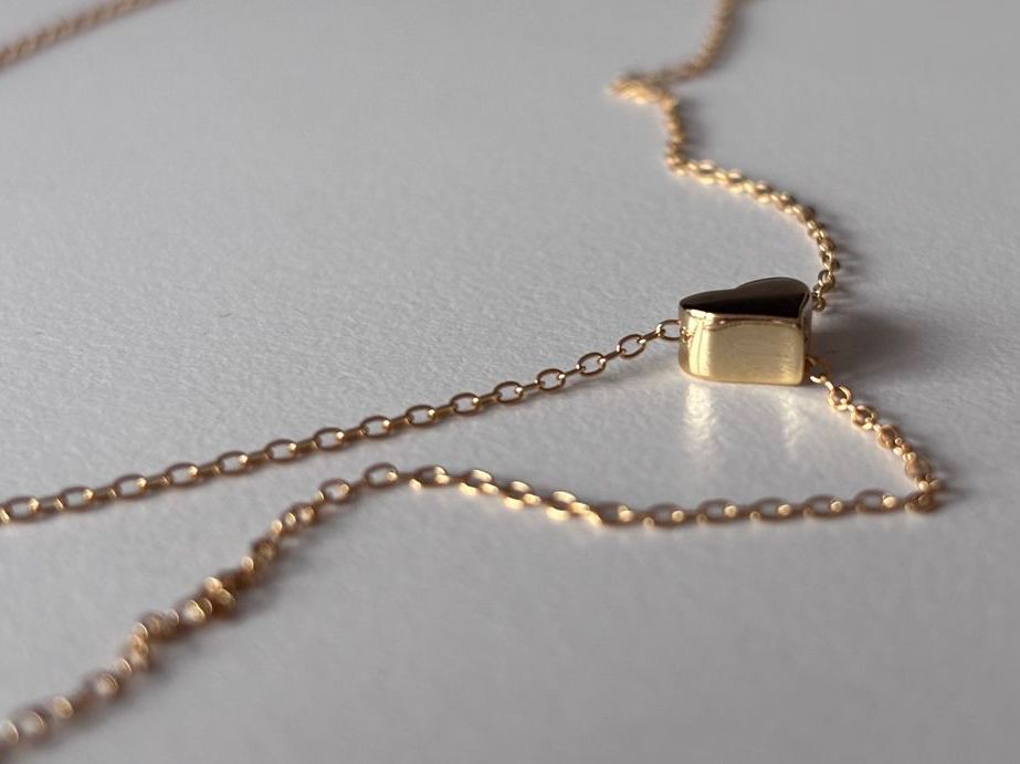 Catenine: 925 silver. Necklace with heart charm . – Nuovo (secondo la descrizione) da Dübendorf venduto da S1973E 1