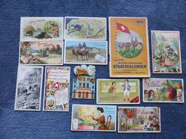 Chocolat SUCHARD,13 Litho-Sammelbilder-Heft,Produkte,Leute