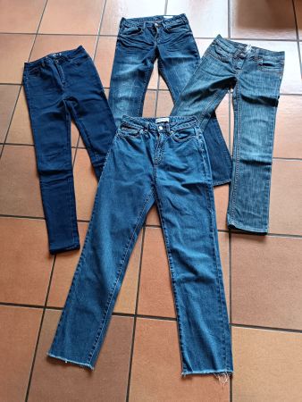 Lot de 4 jeans, taille 36/XS/14 ans