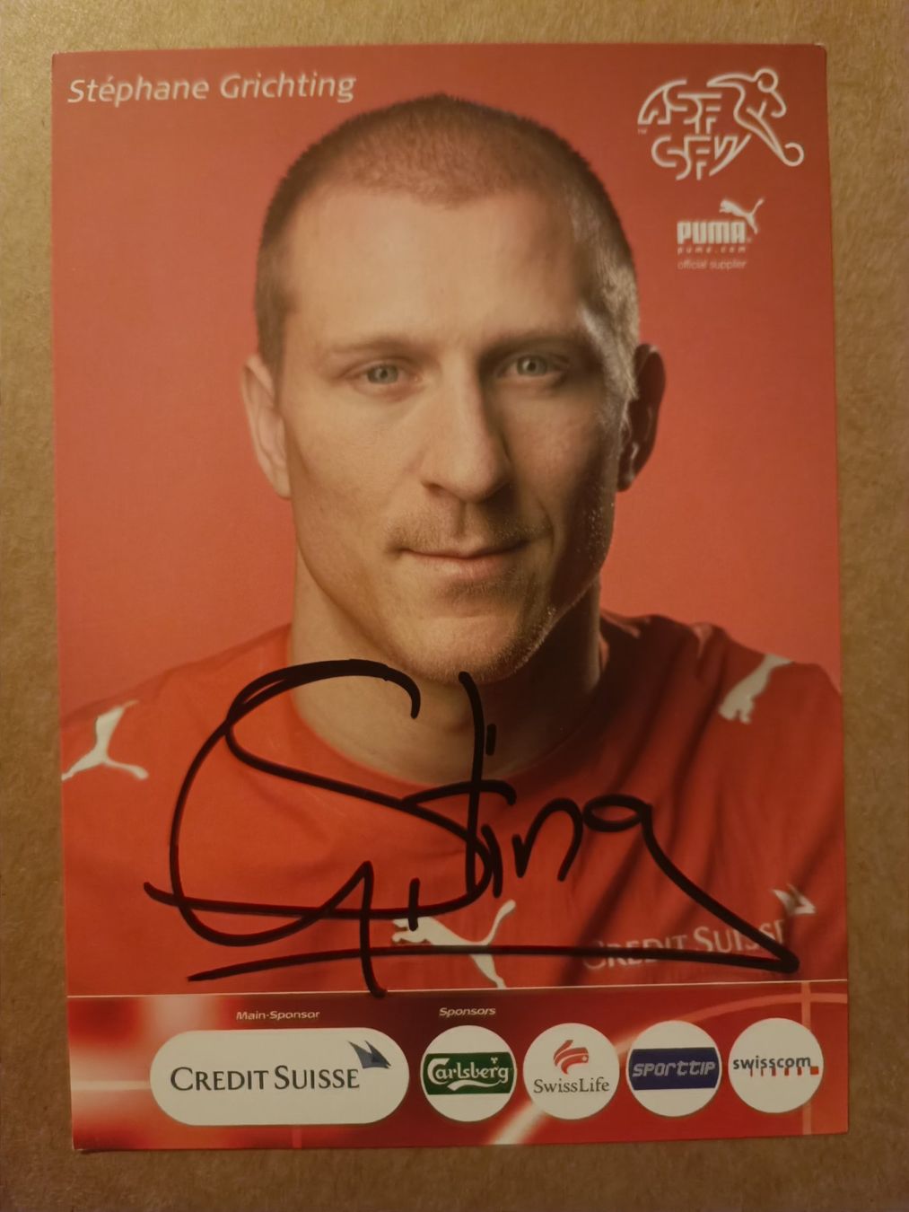 Autografi: Stephan Grichting - handsignierte SFV Autogrammkarte – Usato da Menziken venduto da Artographs