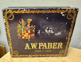 Antike Blechdose Jubiläumsdose A. FABER 1761 - 1911