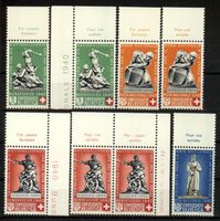 1940, Pro Patria, Geschichtliche Motive Tabs, SBK 70.– **