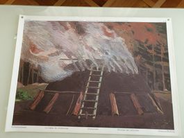 Schulwandbild Nr. 199 Köhlerhandwerk