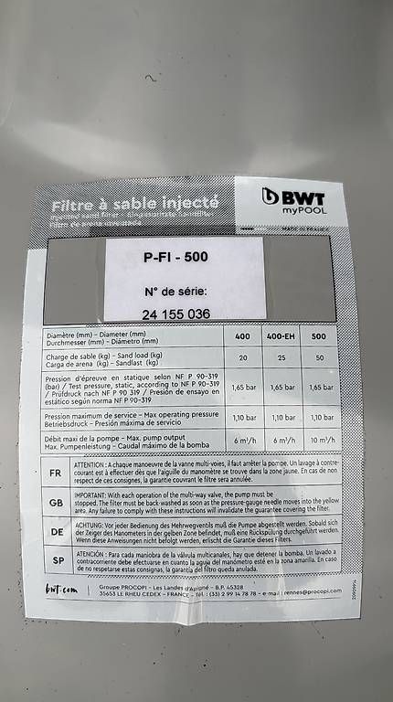 Accessori per Piscine: Filtration piscine complète BWT myPool neuf jamais utilisé – Usato da Cugy VD venduto da Amnestea 1