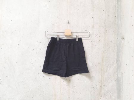 Short en coton fin, noir, garçon, taille 8 ans