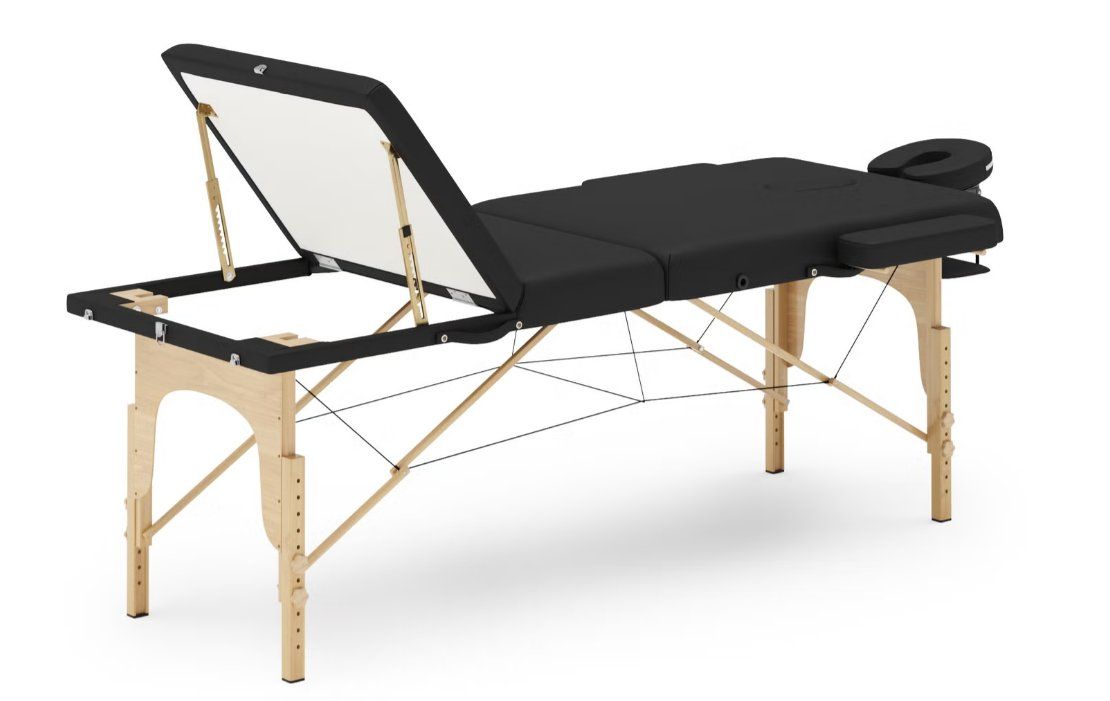 Gonser Lettini & sedie per cosmetici: Massageliege BASIC 3-Zonen schwarz (Gonser) – Nuovo (secondo la descrizione) da Luzern venduto da komatina_ 1