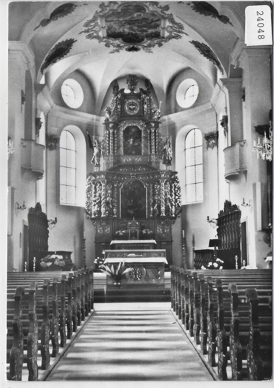 Ansichtskarten: Hochaltar der Pfarrkirche Silenen – Antik aus Ettingen von Kartenplanet