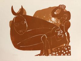 HAP Helmut Andreas Paul Grieshaber 1909–1981 Farbholzschnitt