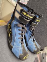 Original Rennfahrer Schuhe Von Giancarlo Fichella Signiert 