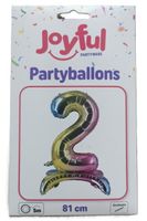 Partyballon Nr. 2 von Joyful, 81 cm, stehend (neu/OVP)