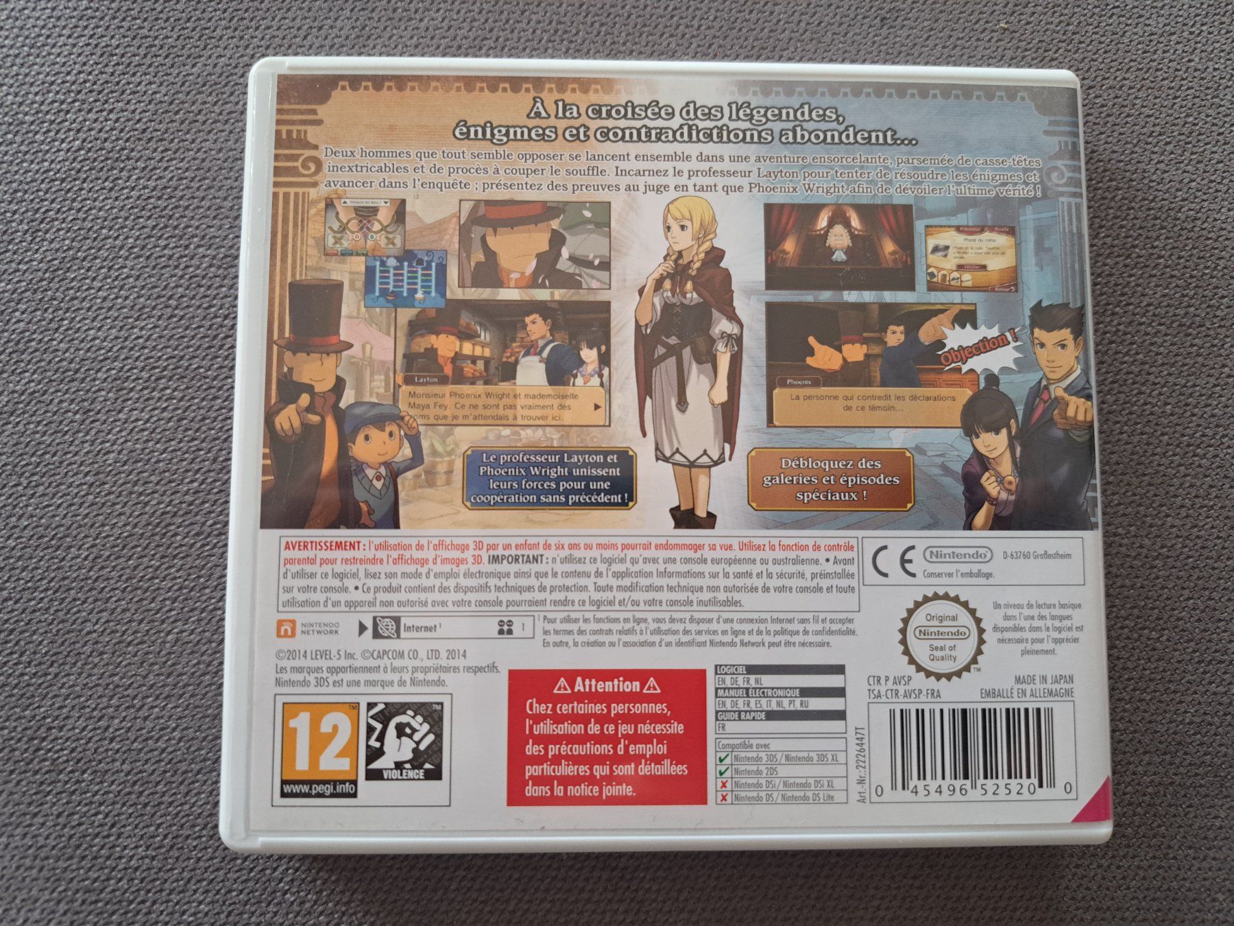 Jeux: Professeur Layton vs Phoenix Wright : Ace Attorney 3DS – D'occasion à Genève par eng_7ylp 1