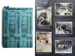 Historisches Fotoalbum. Bau Staumauer Schwanden. 1929 - 1931