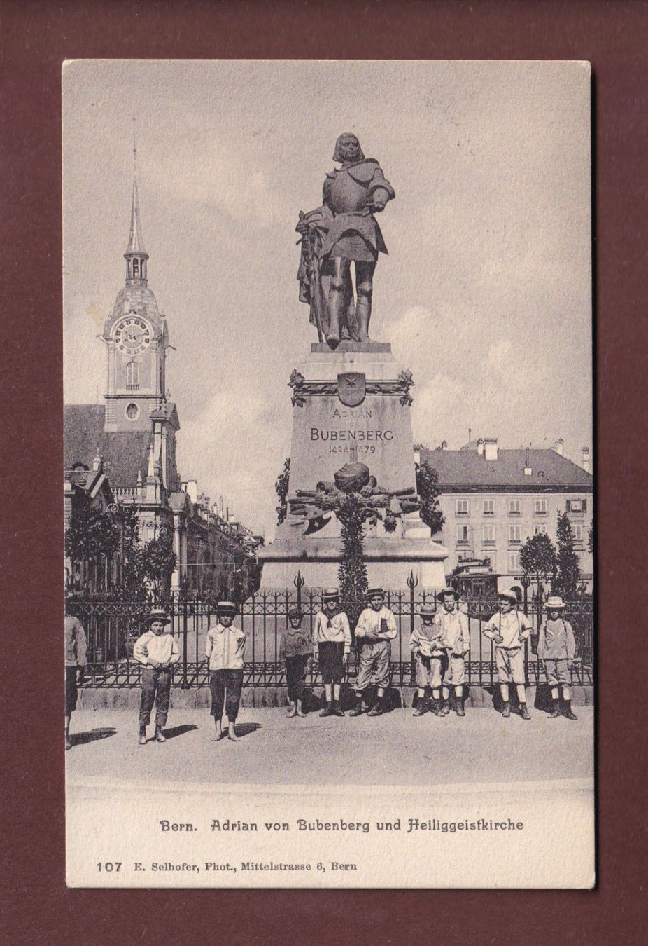 Cartoline postali: BERN - Bubendorf-Denkmal - Kinder – Usato da Pully venduto da nicecards-shop