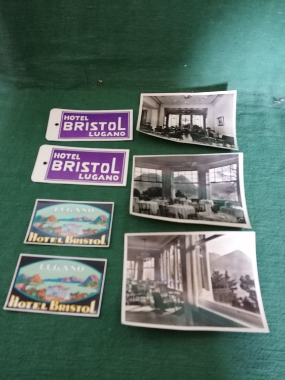 alte Kofferetiketten und Postkarten aus den 1920/40er Jahren | Kaufen