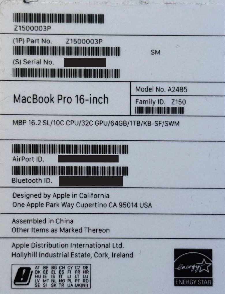 Apple Notebook: MacBookPro 16" M1 Max, 10-CPU, 32-GPU, 64GB, DDR4, 1TB SSD – Usato da Hägendorf venduto da mig_5n6v 6