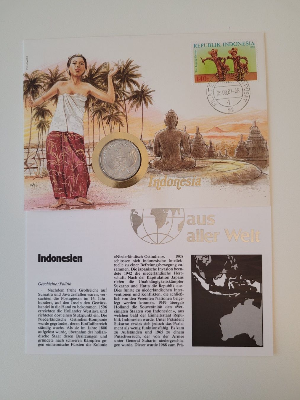 Tutti le monete: Münzbrief Indonesien – Usato da Inwil venduto da Flower2325