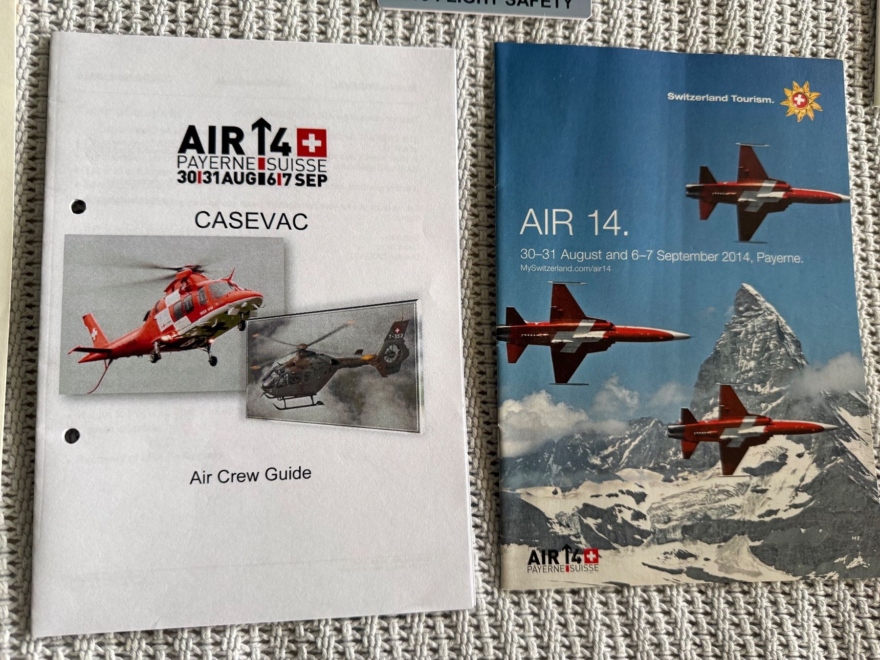 Schweizer Armee Documenti: Prospekte/Dokumente Air Show AIR14 Payerne - Luftwaffe – Usato da Brütten venduto da Hst1 3