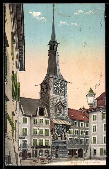 Cartoline postali: AK Solothurn, Zeitglockenturm – Usato da Berlin venduto da bartko-reher