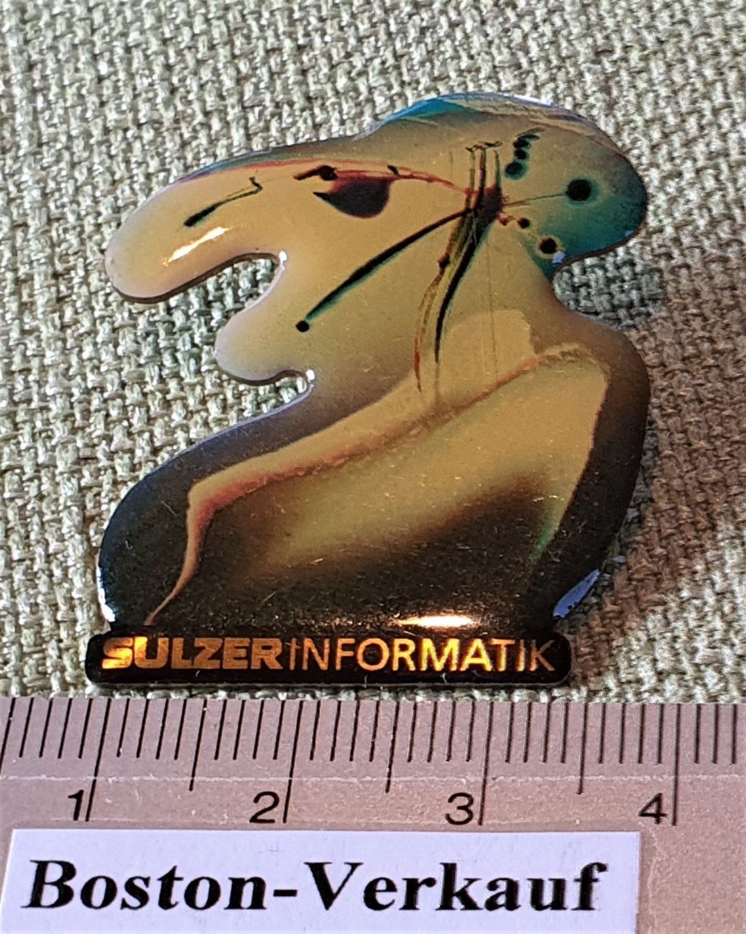 Spille & Fermagli: E173 - Pin SULZER Informatik Kunst Pin – Usato da Reinach BL venduto da Boston-Verkauf 1