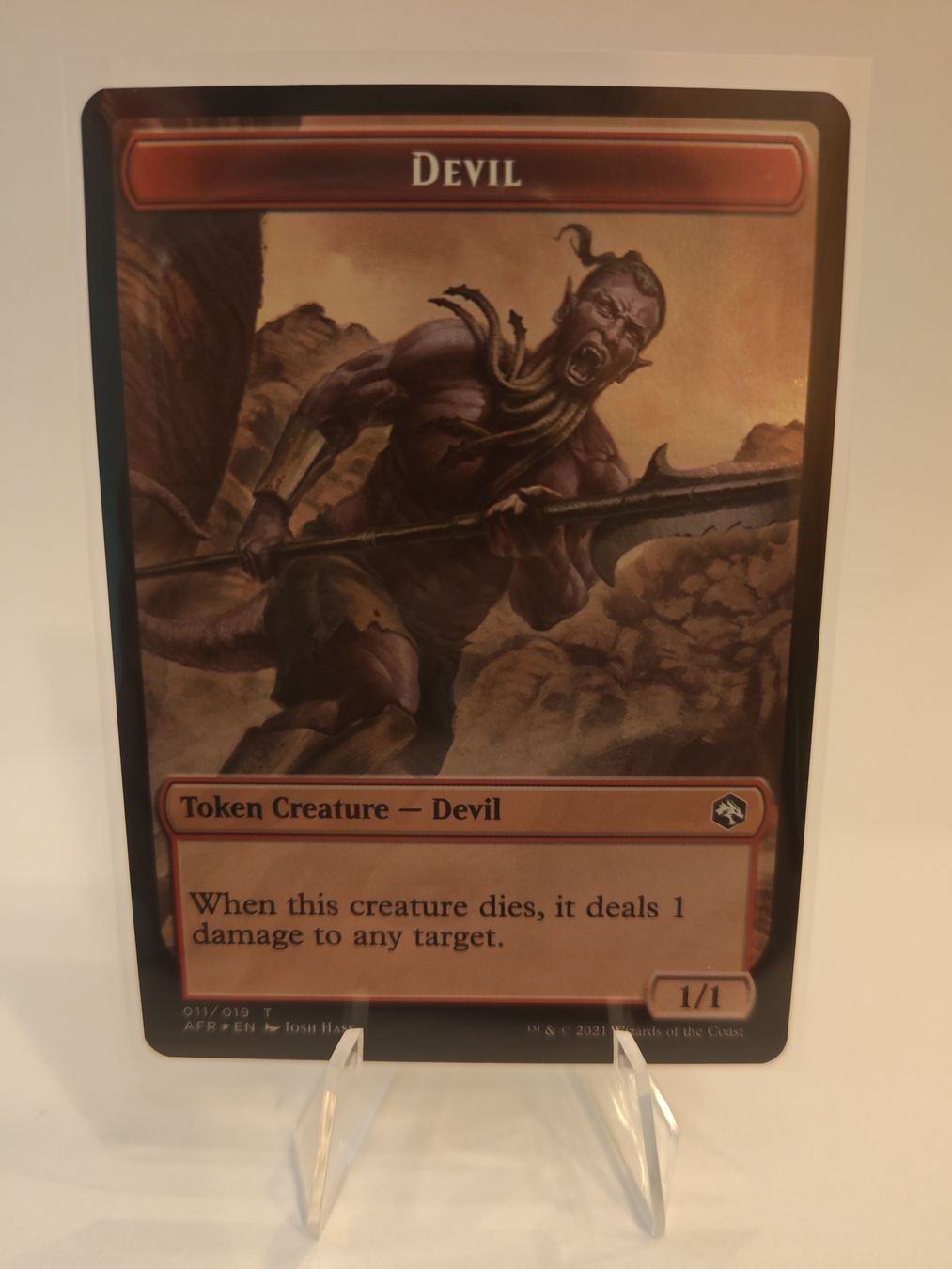 Magic The Gathering Carte collezionabili: Magic Icingdeath, Frost tongue / Devil Token – Nuovo (secondo la descrizione) da Arbon venduto da Printify3D 1