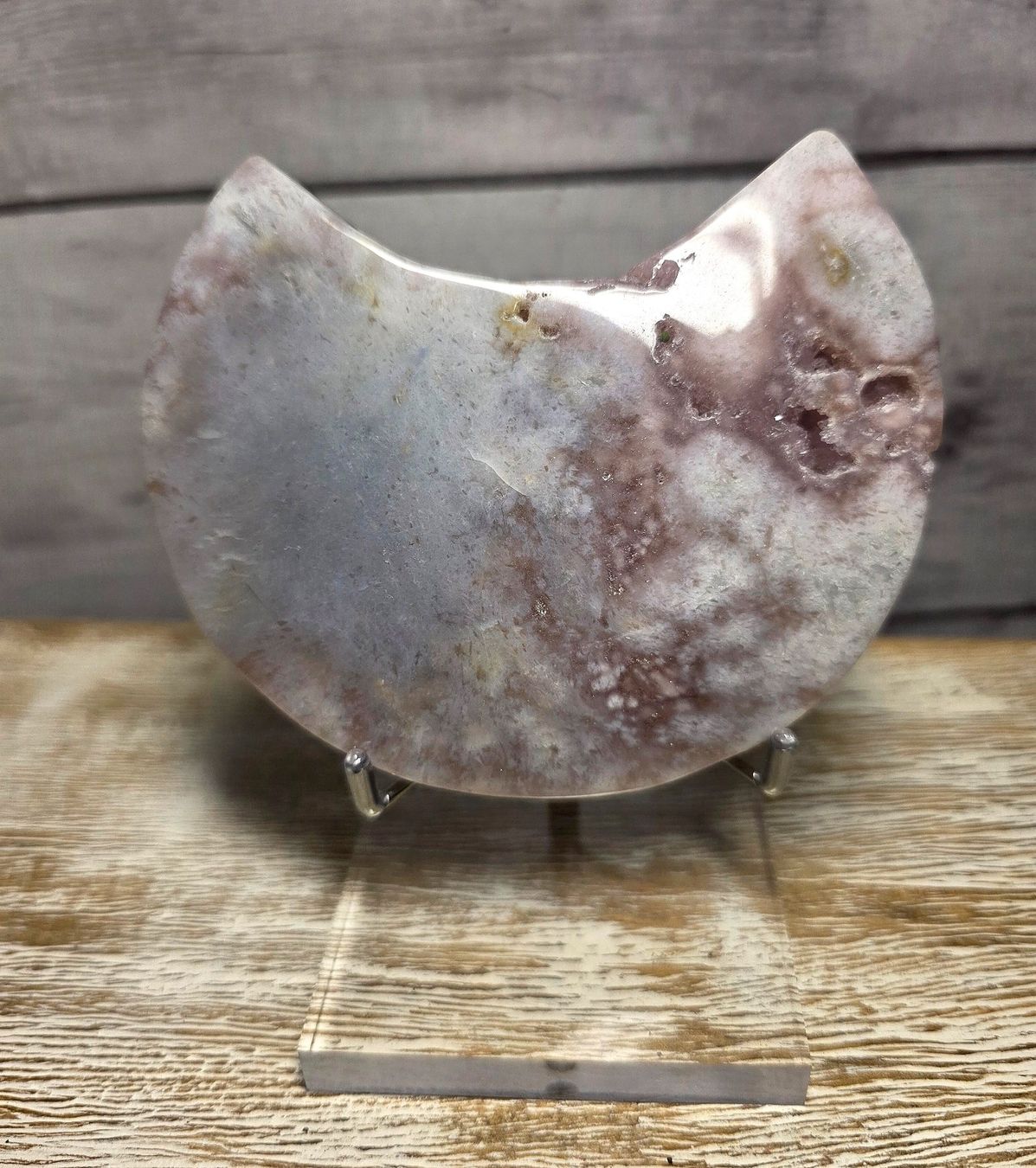 Minerali & Pietre curative: Pink Amethyst Mond 366g – Nuovo e nell'imballaggio originale da Matzingen venduto da Shay_Crystalz 1