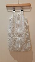 Babyschlafsack weiss grau mit Muster Länge 60 cm