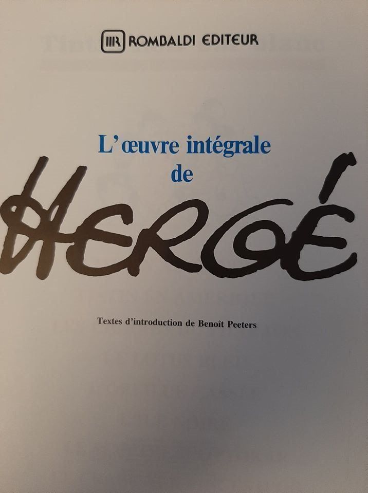 Fumetti: Tintin 13 Oeuvre Intégrale complète – Usato da Misery venduto da sexylexy1969 3