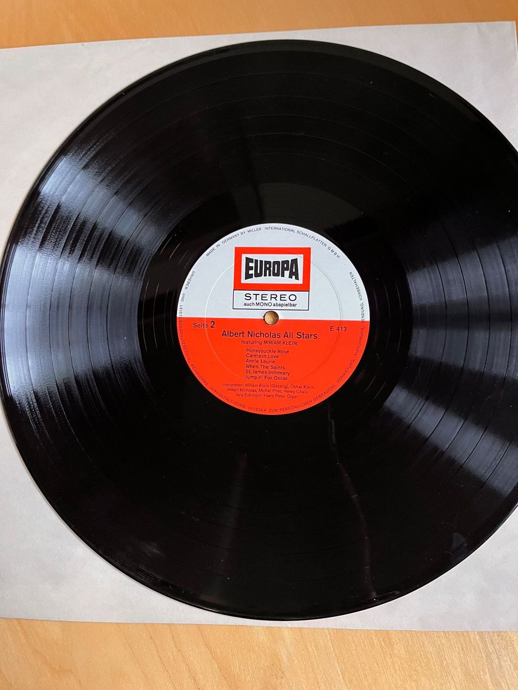 Dischi in vinile: Albert Nicholas Featuring Miriam Klein, Schallplatte – Usato da Rüdlingen venduto da Timber_11 3