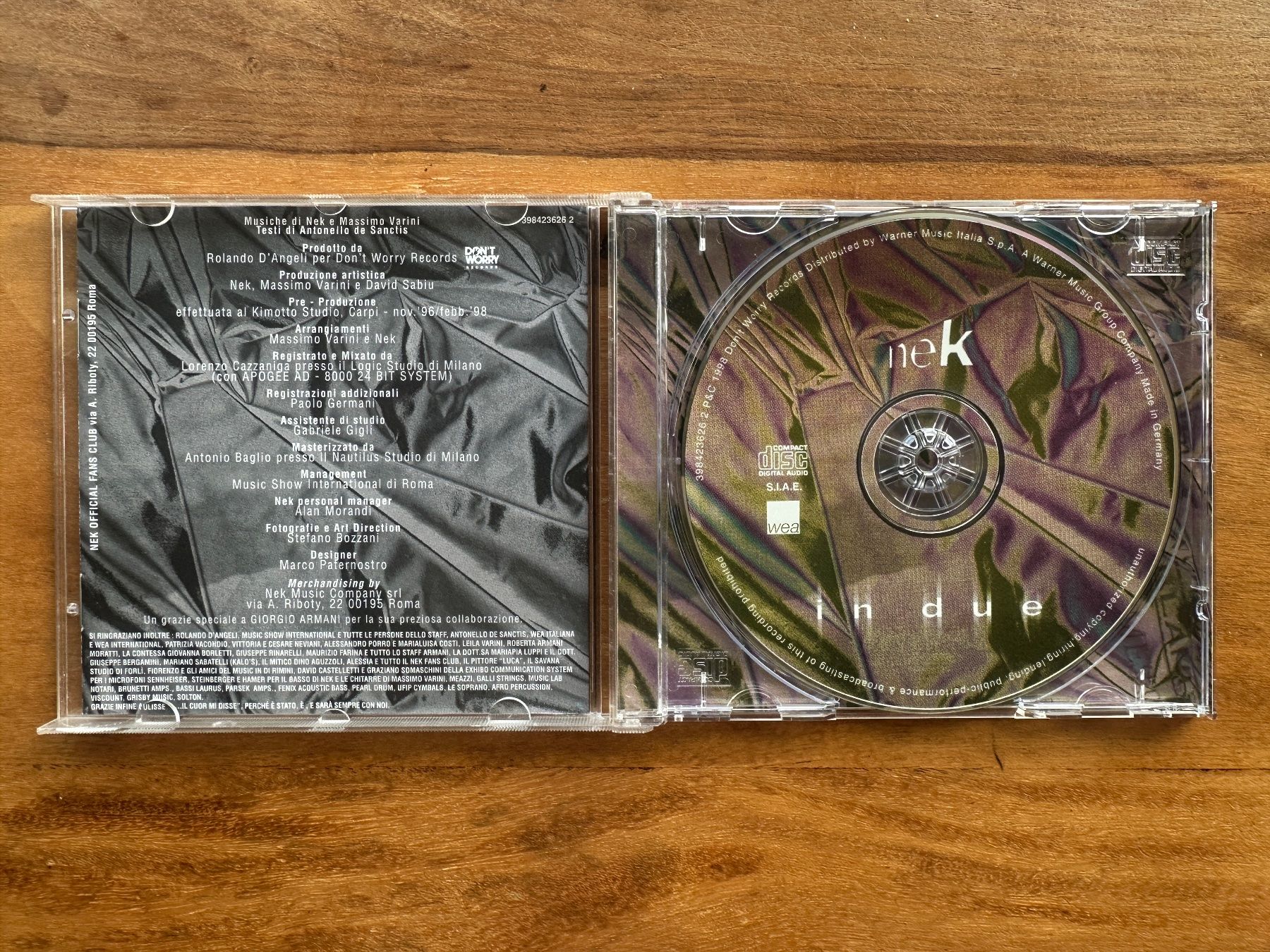 CD: Nek - In due (CD) – Usato da Horgen venduto da flyingpenguin2000 1