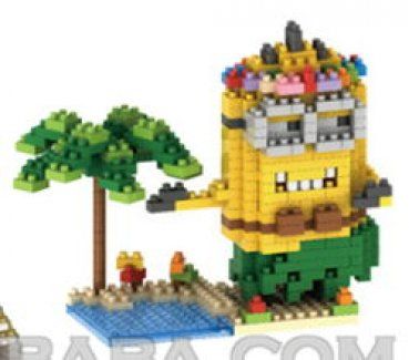 Nanoblock Kit di costruzioni: G814-4 Gem Brick - Minion - Hawai – Nuovo e nell'imballaggio originale da Hochdorf venduto da ruest-online